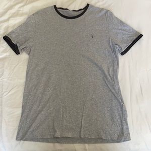 All Saints T Shirt Large Grey